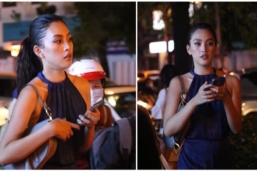 Được khen ngợi vì nhan sắc nhưng khi bị chụp lén, Hoa hậu Tiểu Vy trông thế nào?