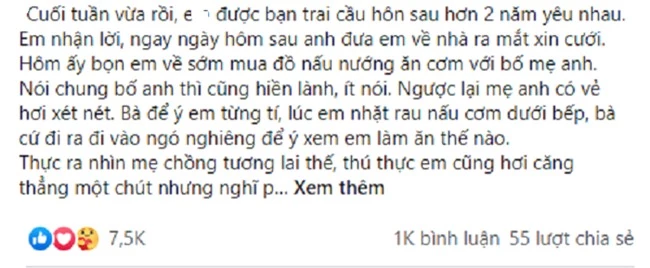 Vừa về ra mắt xin cưới, mẹ bạn trai giao kèo: &quot;Thời nay mua trâu phải được nghé&quot; nhưng ngay sau đấy bà phải tái mặt trước lời đáp lại của nàng dâu tương lai - Ảnh 1.