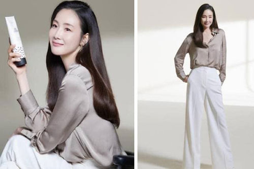 Loạt ảnh hậu trường 'vạch trần' sắc vóc thật của U50 Choi Ji Woo sau nửa năm sinh con đầu lòng