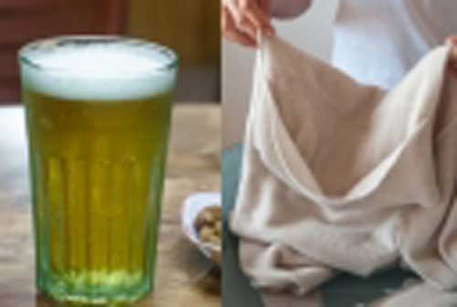 Mang bia đổ vào áo tưởng phí ai ngờ lại có hiệu quả khó tin