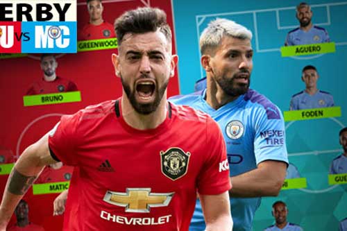M.U và Man City ra sân với đội hình nào ở trận derby Manchester?
