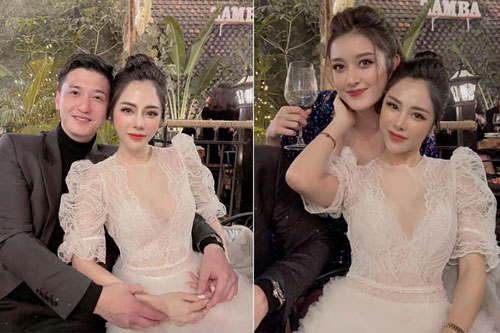 Huỳnh Anh và vợ sắp cưới tình tứ trong sinh nhật Á hậu Huyền My, nàng còn công khai gọi chàng là chồng