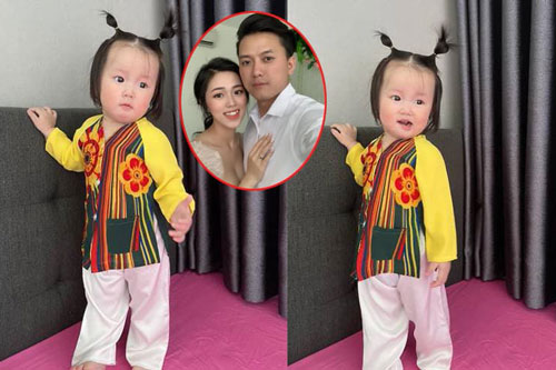 Loạt ảnh đáng yêu và bụ bẫm của con gái Bào Ngư 1 tuổi nhà Quách Ngọc Tuyên