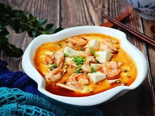 3 bước xong ngay món đậu phụ non hấp tôm trứng giàu dinh dưỡng