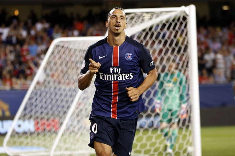 3. Zlatan Ibrahimovic (PSG, 124 trận).