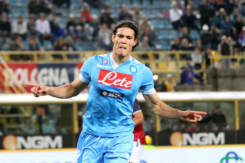 5. Edinson Cavani (Napoli, 135 trận).