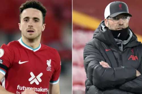 Liverpool đón tin xấu về Diogo Jota
