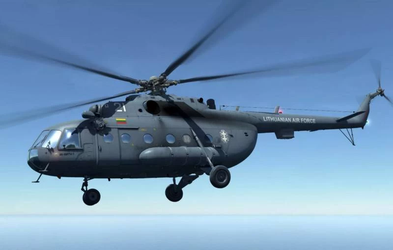 Trực thăng vận tải đa dụng Mi-8 của Không quân Lithuania. Ảnh: Topwar.