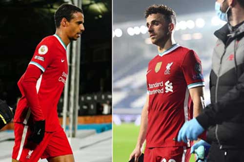 Matip và Jota gia nhập danh sách bệnh binh, Liverpool bị nhấn chìm trong khủng hoảng chấn thương