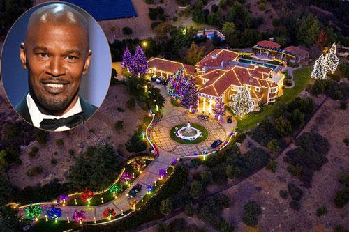 Jamie Foxx trang hoàng biệt thự như xứ sở thần tiên