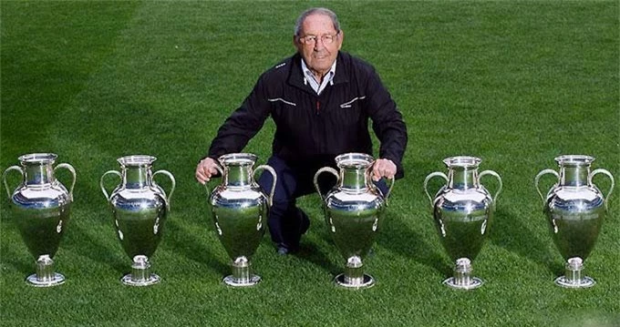 Paco Gento là chủ nhân 6 chiếc cúp vô địch C1