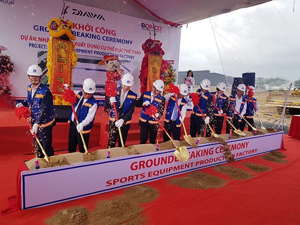 Sáng 15/12, Công ty TNHH Daiwa Việt Nam đã khởi công xây dựng nhà máy thứ 3 tại KCN Hòa Khánh (Đà Nẵng) với vốn đầu tư 40 triệu USD