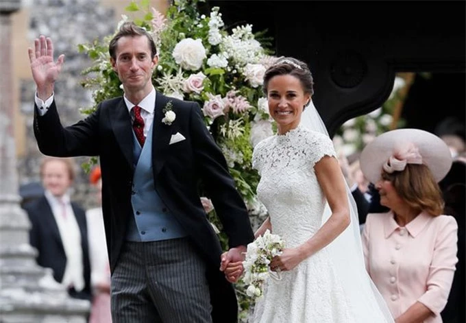 Pippa Middleton và chồng James Matthews trong đám cưới năm 2017. Ảnh: UK Press.
