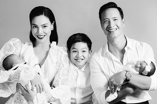 Cường Đôla chúc mừng Hồ Ngọc Hà mang song thai