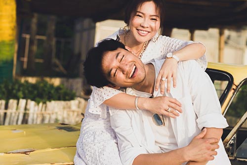 Quý Bình và vợ doanh nhân chụp ảnh cưới ở Phú Quốc