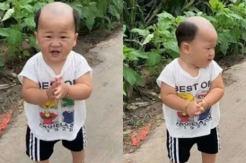 Ngại đưa con ra tiệm cắt tóc, bố tự trổ tài khéo tay, mẹ nhìn thấy sản phẩm mà 'lòng đắng ngắt'