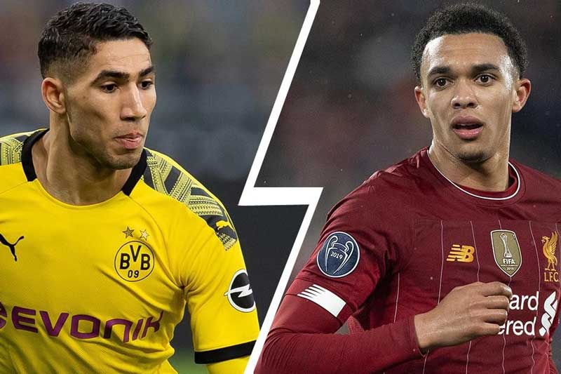 Top 10 hậu vệ phải xuất sắc nhất thế giới năm 2020: Alexander-Arnold, Hakimi và những ai?