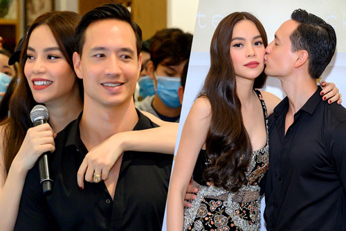 Hồ Ngọc Hà - Kim Lý quấn quýt trong sự kiện