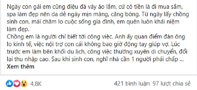 Được chồng cho 10 triệu để làm đẹp đi dự tiệc cùng mà vợ vẫn một mực đòi ly hôn, biết nguyên nhân thật sự, anh tái mặt nhận sai không kịp - Ảnh 1.