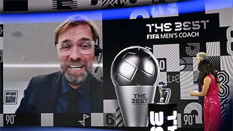 Klopp lần thứ 2 liên tiếp ẵm giải HLV xuất sắc nhất năm