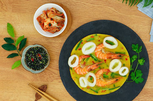 Đổi vị với món bánh xèo hải sản kiểu Hàn thơm ngon, lạ miệng
