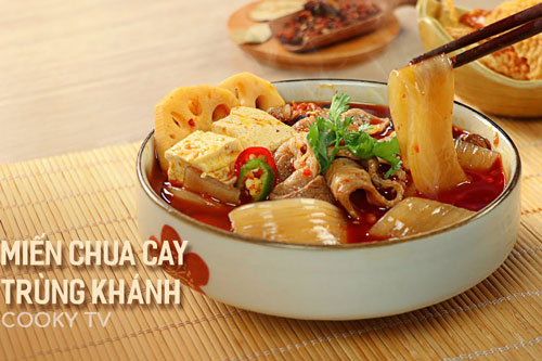 Thử ngay miến chua cay Trùng Khánh giải ngấy cho ngày cuối tuần