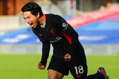 Minamino có bàn đầu tiên tại Premier League sau đúng 1 năm gia nhập Liverpool