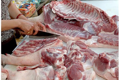 Nhận biết thịt lợn siêu nạc có hoá chất
