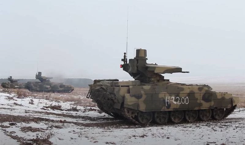 Xe chiến đấu hỗ trợ tăng BMPT Terminator của Nga. Ảnh: Zvezda.
