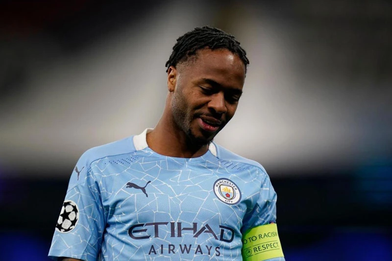 3. Raheem Sterling (Man City, định giá hiện tại: 1100 triệu euro, mức giảm 50 triệu 