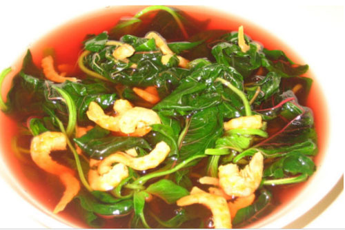 Cách nấu canh tôm khô rau dền tuyệt ngon cho bữa cơm cuối tuần