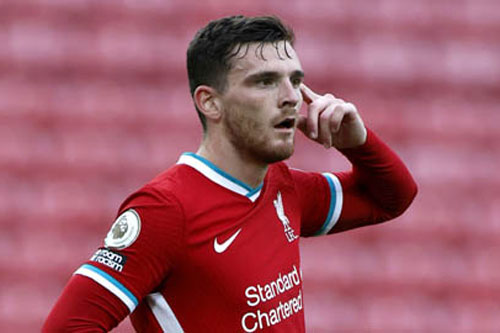 Robertson chia sẻ vị trí 'Vua kiến tạo' cùng De Bruyne