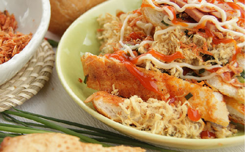 Bánh mì nướng muối ớt giòn cay giúp nạp năng lượng cho bữa sáng