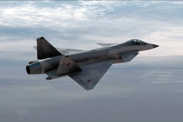 Đồ họa về khái niệm tiêm kích hạng nhẹ tương lai của Nga. Ảnh: Avia-pro.