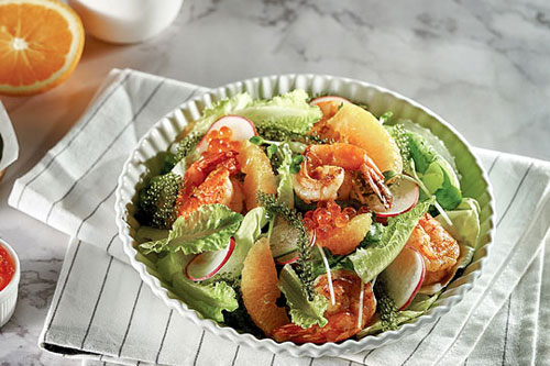 Cách làm salad rong nho sốt cam thanh mát, cực healthy 