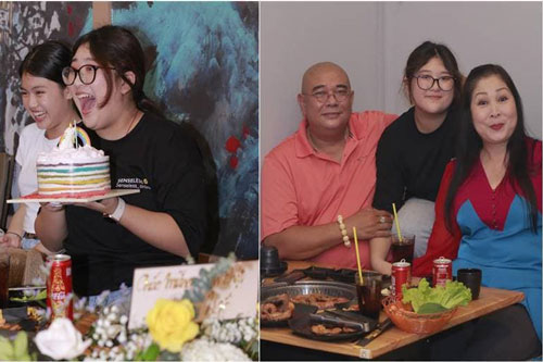 NSND Hồng Vân và ông xã tổ chức sinh nhật cho con gái cưng