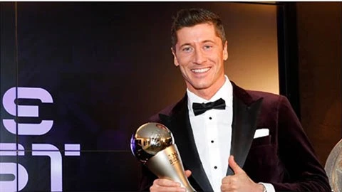 Chiếc giày Vàng châu Âu 2020/21: Lewandowski lên số 1, Ronaldo và Salah vào top 10