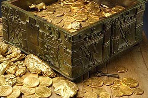 Tìm thấy rương kho báu chứa đầy vàng, kim cương trị giá hơn 23 tỷ đồng