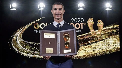 Ronaldo đoạt giải Bàn chân Vàng 2020
