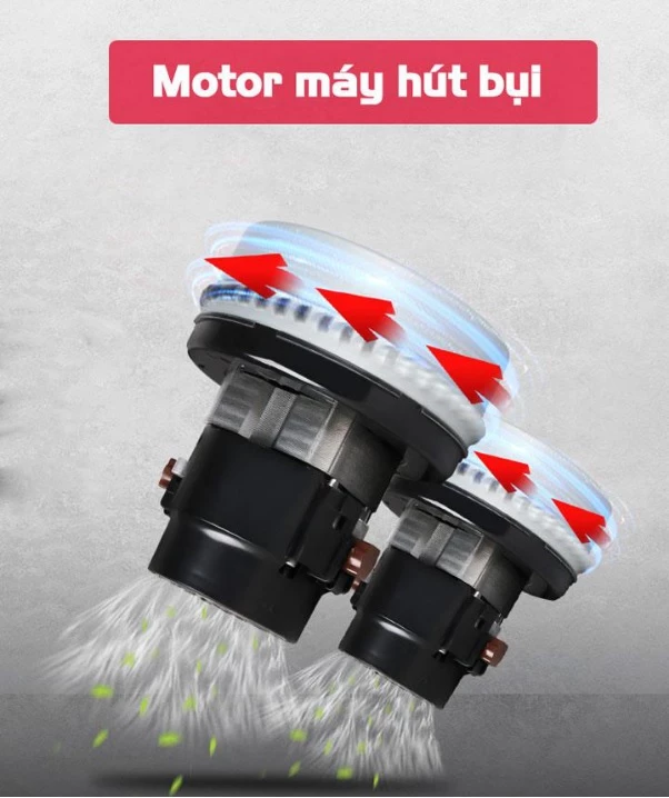 Motor - Trái tim của máy hút bụi.