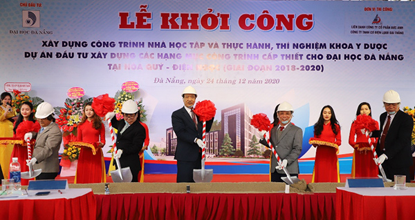 Khởi công xây dựng các hạng mục công trình cấp thiết thuộc dự án Khu đô thị Đại học Đà Nẵng 