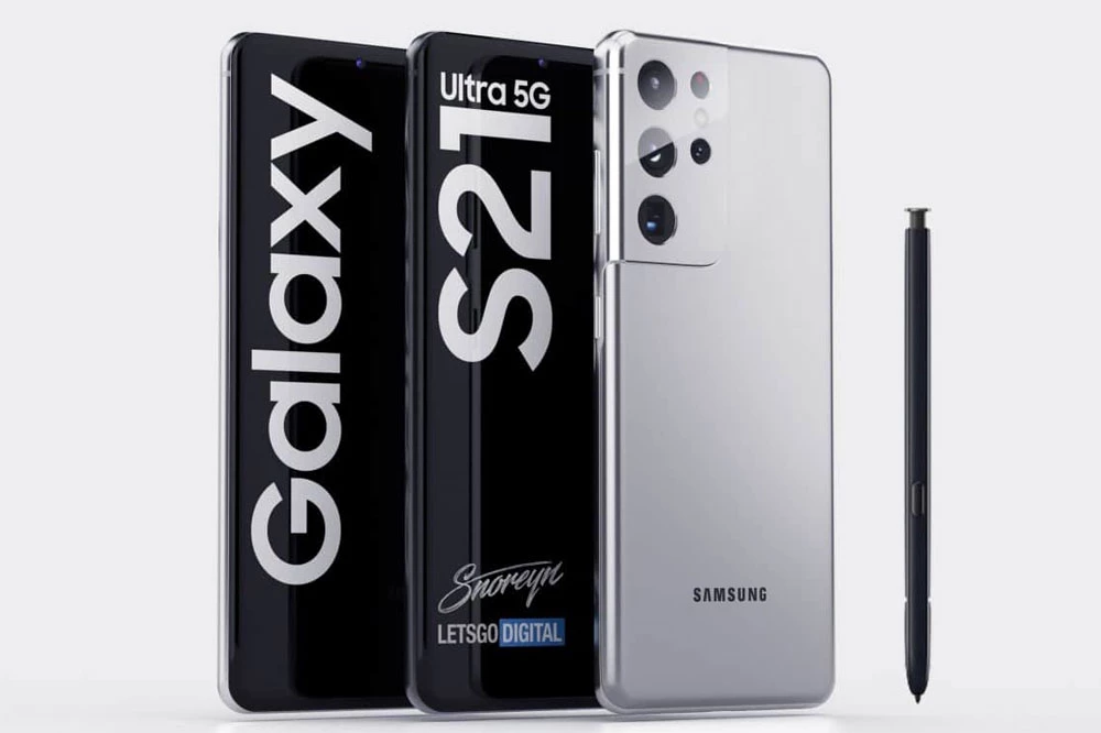 Hình ảnh rò rỉ của Samsung Galaxy S21 Ultra.