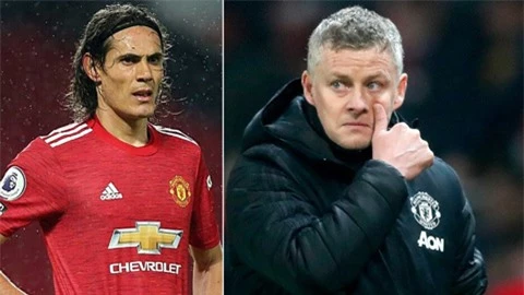 Tỏa sáng giúp M.U vào bán kết Cúp Liên đoàn, Cavani vẫn bị Solskjaer chê