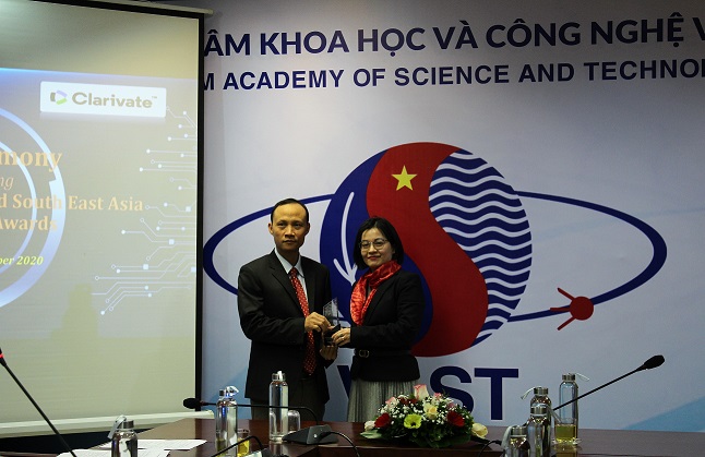 Viện Hàn lâm Khoa học và Công nghệ Việt Nam giành Giải thưởng “ Dẫn đầu về đổi mới sáng tạo năm 2020”
