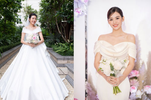 Sao Việt chuộng váy cưới tối giản năm 2020