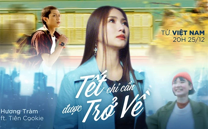 Poster MV Tết chỉ cần được trở về của Hương Tràm.