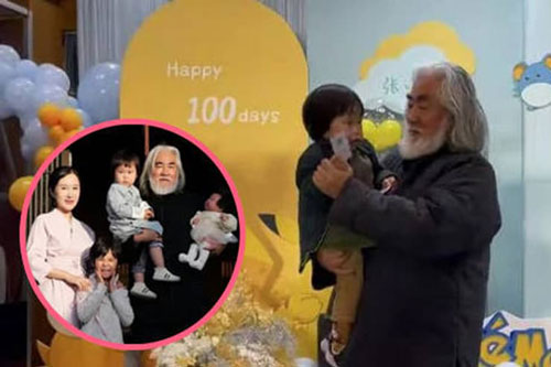 Mặc kệ thị phi, 'ông trùm phim kiếm hiệp Kim Dung' và vợ hai kém 36 tuổi tổ chức tiệc 100 ngày cho con