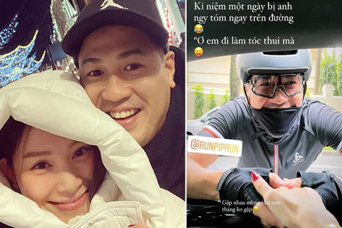 Linh Rin chia sẻ chuyện bất ngờ bị Phillip Nguyễn 'tóm' trên đường: 'Gặp nhau mừng như mấy tháng không gặp'