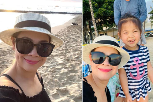 Ca sĩ Thanh Thảo đi du lịch Hawaii cùng gia đình, đăng toàn khoảnh khắc tự selfie vì chồng chụp ảnh không có tâm