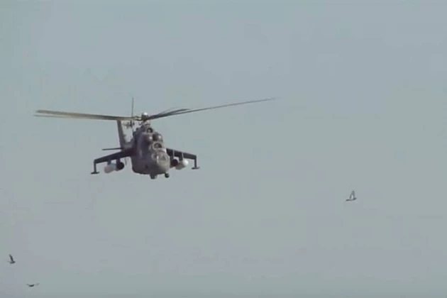 Trực thăng vũ trang Nga hoạt động tại Syria. Ảnh: Avia-pro.